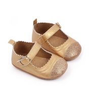 Pantofiori eleganti bebelusi din piele ecologica aurie chd2770-3-va6