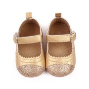 Pantofiori eleganti bebelusi din piele ecologica aurie chd2770-3-va6