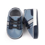 Pantofiori sport bebelusi, albastri cu detalii bleumarine chm22-9-1-va7