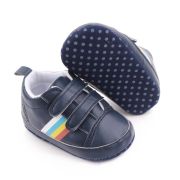 Pantofiori sport bebelusi bleumarine cu dungi multicolore chd2670-2-va6