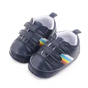 Pantofiori sport bebelusi bleumarine cu dungi multicolore chd2670-2-va6