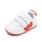 Adidasi albi cu insertie portocalie chd2736-5-va8