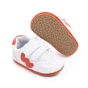 Adidasi albi cu insertie portocalie chd2736-5-va8