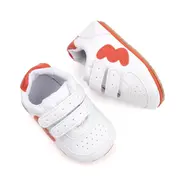 Adidasi albi cu insertie portocalie chd2736-5-va8