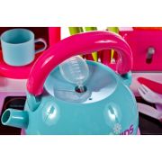 BUCATARIE PENTRU FETITE MALPLAY CU ELECTROCASNICE CEAINIC SI ACCESORII LUMINI SI SUNETE VIV008-939