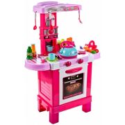 BUCATARIE PENTRU FETITE MALPLAY CU ELECTROCASNICE CEAINIC SI ACCESORII LUMINI SI SUNETE VIV008-939