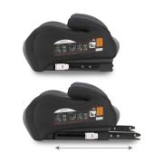 Inaltator auto 125-150 cm, cu isofix kidwell ovan - black gray edeedifosaova03a0
