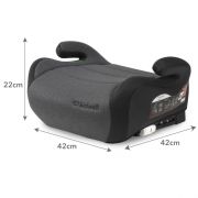 Inaltator auto 125-150 cm, cu isofix kidwell ovan - black gray edeedifosaova03a0