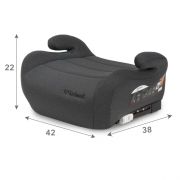Inaltator auto 125-150 cm cu isofix kidwell ovan - gray edeedifosaova02a0