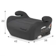 Inaltator auto 125-150 cm cu isofix kidwell ovan - gray edeedifosaova02a0