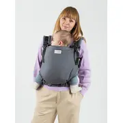 Marsupiu isara preschooler graphite linen