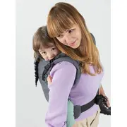 Marsupiu isara preschooler graphite linen