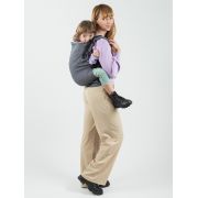 Marsupiu isara preschooler graphite linen