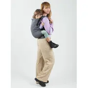 Marsupiu isara preschooler graphite linen