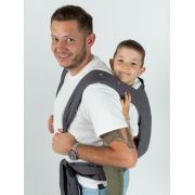 Marsupiu isara quick half buckle preschooler graphite linen