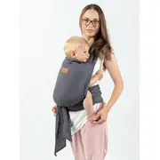 Marsupiu isara quick half buckle preschooler graphite linen