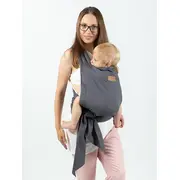 Marsupiu isara quick half buckle preschooler graphite linen
