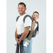 Marsupiu isara quick half buckle preschooler graphite linen