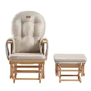 Onino - fotoliu reglabil pentru alaptare, cu suport de picioare inclus, calm.me, natural beige bbbtf05t