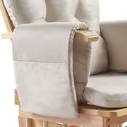 Onino - fotoliu reglabil pentru alaptare, cu suport de picioare inclus, calm.me, natural beige bbbtf05t