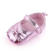 Pantofiori roz metalic cu fundita pentru fetite chd2645-1-va8