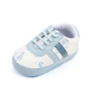 Pantofiori sport, albi cu nuante de albastru - cifre chd2763-2-va9