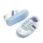 Pantofiori sport, albi cu nuante de albastru - cifre chd2763-2-va9