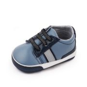 Pantofiori sport bebelusi, albastri cu detalii bleumarine chm22-9-1-va7