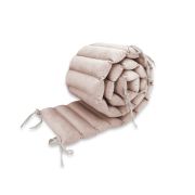 Aparatoare pentru patut, MimiNu, Tip panou, Pentru patut, Lungime 180 cm, Din catifea, Beige Pink BYN6426972026581