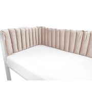 Aparatoare pentru patut, MimiNu, Tip panou, Pentru patut, Lungime 180 cm, Din catifea, Beige Pink BYN6426972026581