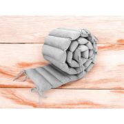 Aparatoare pentru patut, MimiNu, Tip panou, Pentru patut, Lungime 180 cm, Din catifea, Grey BYN6426972026550