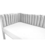 Aparatoare pentru patut, MimiNu, Tip panou, Pentru patut, Lungime 180 cm, Din catifea, Grey BYN6426972026550