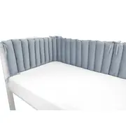 Aparatoare pentru patut, MimiNu, Tip panou, Pentru patut, Lungime 180 cm, Din catifea, Jeans BYN6426972026574