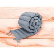 Aparatoare pentru patut, MimiNu, Tip panou, Pentru patut, Lungime 180 cm, Din catifea, Jeans BYN6426972026574