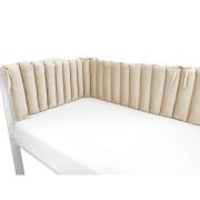 Aparatoare pentru patut, MimiNu, Tip panou, Pentru patut, Lungime 180 cm, Din catifea, Nugat BYN6426972026567