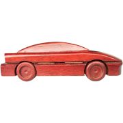 Cutie suport pixuri din lemn, design in forma de masina 19.5x7.5x5.5 cm OEM BBJB3406858_Rosu