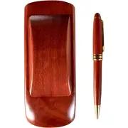 Cutie suport pixuri din lemn, design in forma de masina 19.5x7.5x5.5 cm OEM BBJB3406858_Rosu