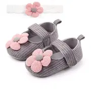 Pantofiori gri si bentita asortata chd2332-6-va10