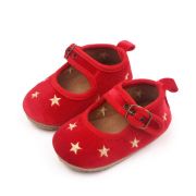 Pantofiori rosii cu stelute aurii csbh3046-1-va4