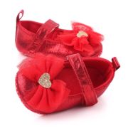 Pantofiori rosii sidefati cu fundita din tulle chd2303-1-va5