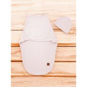 Sistem de infasare si caciulita, MimiNu, Pentru bebe, 0 - 3 luni, Din bumbac certificat Oeko Tex Standard 100, Soft Powdery Pink BYN6426972026512