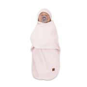 Sistem de infasare si caciulita, MimiNu, Pentru bebe, 0 - 3 luni, Din bumbac certificat Oeko Tex Standard 100, Soft Powdery Pink BYN6426972026512