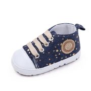 Tenisi pentru bebelusi, denim cu stelute aurii csys-19-2-va10