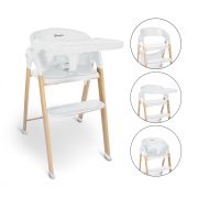 Babygo - scaun de masa 3 in 1 transformabil levels alb bbbbgo-5101
