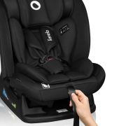 Scaun auto, Lionelo, i-Size Izzy, 0-36 Kg, 40-150 cm, Instalare cu centurile masinii, Protectie laterala, Ajustare spatar in 3 pozitii, Tetiera reglabila in 13 trepte, Conform cu R129, Negru BYNLO-IZZY_I-SIZE_BLACK_CARBON