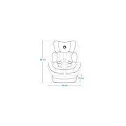 Scaun auto, Lionelo, i-Size Izzy, 0-36 Kg, 40-150 cm, Instalare cu centurile masinii, Protectie laterala, Ajustare spatar in 3 pozitii, Tetiera reglabila in 13 trepte, Conform cu R129, Negru BYNLO-IZZY_I-SIZE_BLACK_CARBON