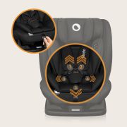 Scaun auto, Lionelo, i-Size Izzy, 0-36 Kg, 40-150 cm, Instalare cu centurile masinii, Protectie laterala, Ajustare spatar in 3 pozitii, Tetiera reglabila in 13 trepte, Conform cu R129, Negru BYNLO-IZZY_I-SIZE_BLACK_CARBON