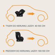 Scaun auto, Lionelo, i-Size Izzy, 0-36 Kg, 40-150 cm, Instalare cu centurile masinii, Protectie laterala, Ajustare spatar in 3 pozitii, Tetiera reglabila in 13 trepte, Conform cu R129, Negru BYNLO-IZZY_I-SIZE_BLACK_CARBON