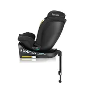 Scaun auto, Lionelo, i-Size Navy, 0-36 Kg, 40-150 cm, Cu isofix si picior de fixare, Protectie laterala, Rotire 360 grade, Ajustare spatar in 4 pozitii, Tetiera reglabila in 11 trepte, Conform cu R129, Negru BYNLO-NAVY_I-SIZE_BLACK_ONYX