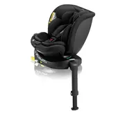 Scaun auto, Lionelo, i-Size Navy, 0-36 Kg, 40-150 cm, Cu isofix si picior de fixare, Protectie laterala, Rotire 360 grade, Ajustare spatar in 4 pozitii, Tetiera reglabila in 11 trepte, Conform cu R129, Negru BYNLO-NAVY_I-SIZE_BLACK_ONYX